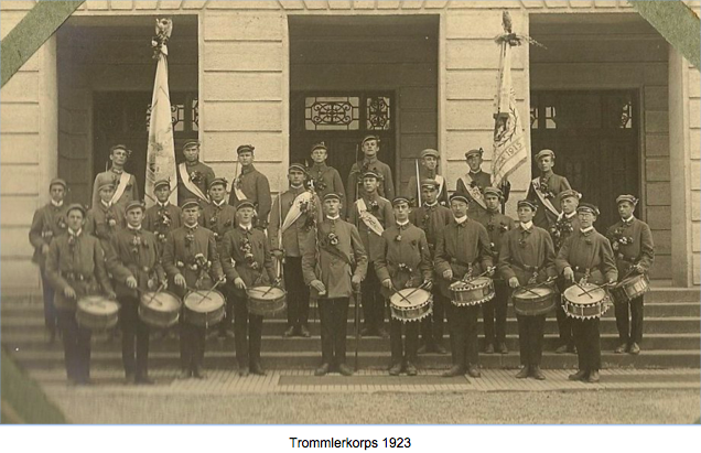 Historisches Foto des Trommlerkorps