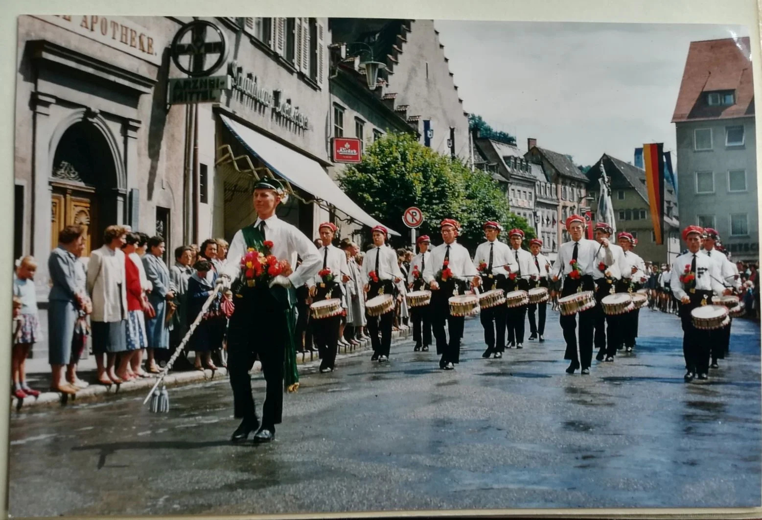 Historisches Foto des Trommlerkorps